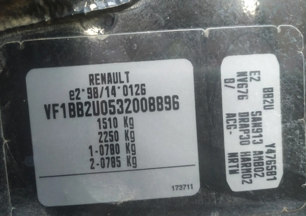 Renault Clio cena 5199 przebieg: 218191, rok produkcji 2004 z Chojna małe 79